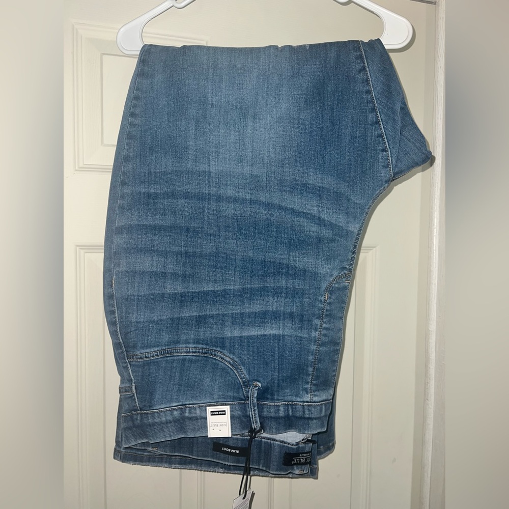 Judy blue plus size pull on slim bootcut jeans